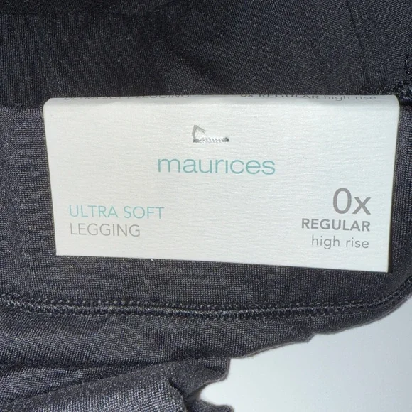 Maurices Ultra Soft High Waist Leggings Size 0X Black Regular Loungewear Comfy - Picture 5 of 6